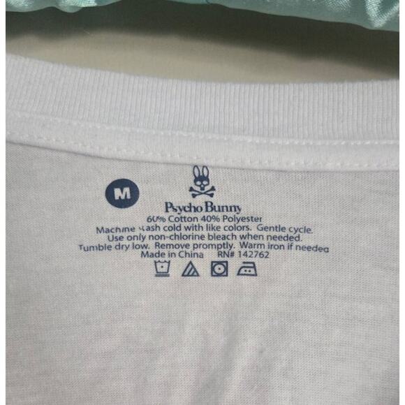 Psycho Bunny Ladies Pre-Loved Size Medium White Tee - Picture 3 of 4
